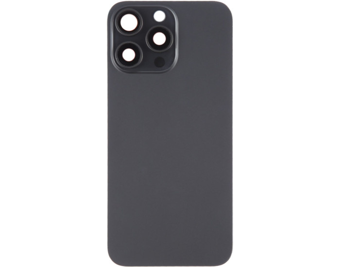Задняя панель корпуса для iPhone 15 Pro Max Black Titanium, со стеклом камеры