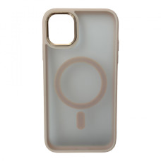Чехол-силикон CRISTAL GUARD MagSafe Case iPhone 14 Pro Max, Pink sand
