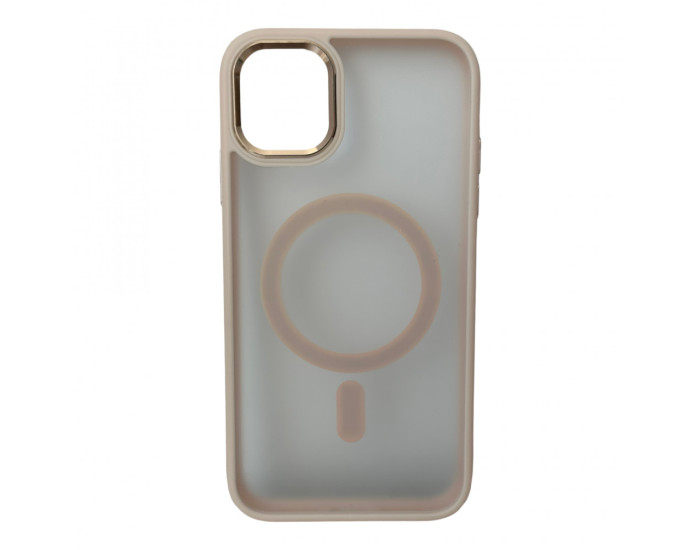 Чехол-силикон CRISTAL GUARD MagSafe Case iPhone 14 Pro Max, Pink sand