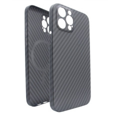 Чехол-силикон Carbon Case (MagSafe) iPhone 13 Pro, Black