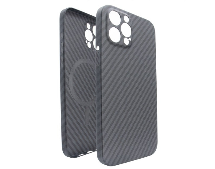 Чехол-силикон Carbon Case (MagSafe) iPhone 13 Pro, Black