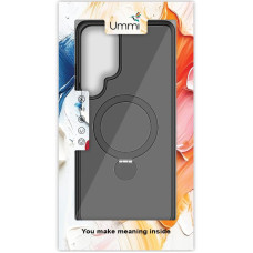 Чохол-силікон Ummi Colorful with MagSafe Fit HQ Ring Samsung S25 Ultra, Black
