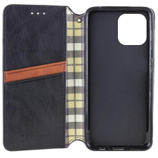 Чехол-книга кожанный Getman Cubic iPhone 13/14, черный