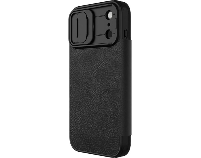 Чехол-книга кожанный Nillkin Qin Pro Camshield iPhone 17 Pro Max, Black