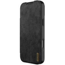 Чехол-книга кожанный Nillkin Qin Pro Camshield iPhone 17 Pro Max, Black