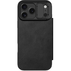Чехол-книга кожанный Nillkin Qin Pro Camshield iPhone 17 Pro Max, Black