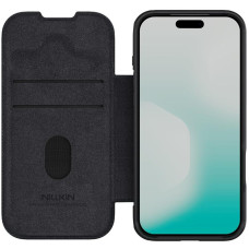 Чехол-книга кожанный Nillkin Qin Pro Camshield iPhone 17 Pro Max, Black