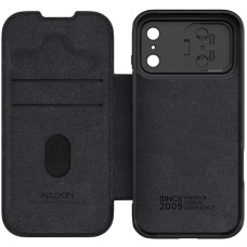 Чехол-книга кожанный Nillkin Qin Pro Camshield iPhone 17 Pro Max, Black