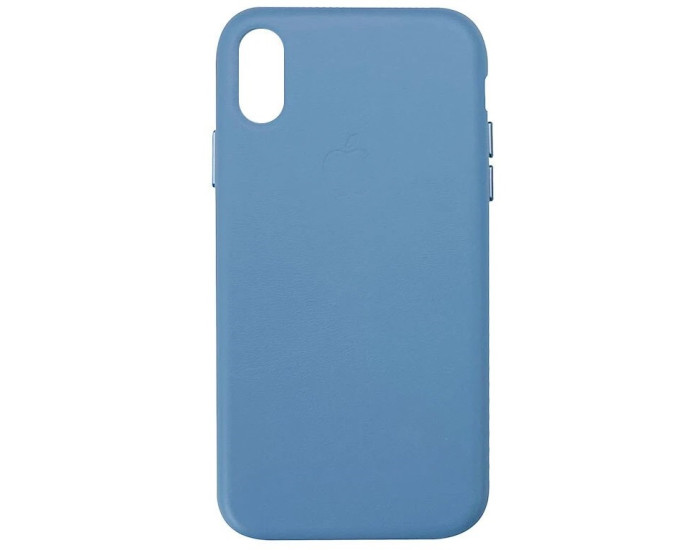 Чехол силиконовый Leather iPhone XR, Blue