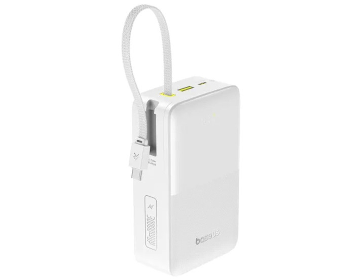 Портативная батарея (Power Bank) Baseus EnerFill FC51 Bipow2 Pro Digital Display 22.5W 30 000mAh (E0028100) белый