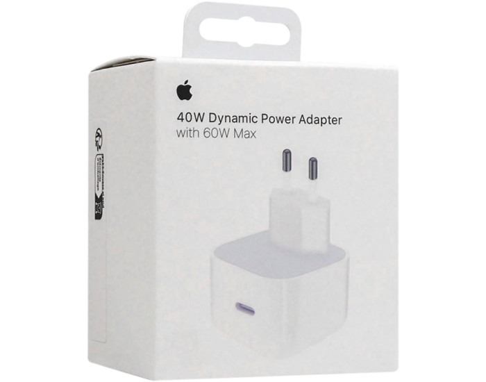 Сетевое зарядное Original Quality Type-C 40W Dynamic Power Adapter with 60W Max (MGKV4) (box)