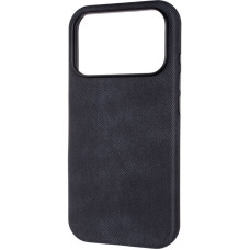 Чехол-силикон Denim with MagSafe iPhone 17 Pro, темно-серый
