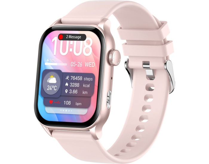 Часы умные Gelius Amazwatch Light (GP-SW015) розовые