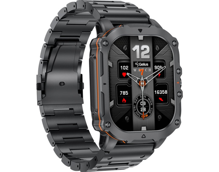 Часы умные Gelius Pro Tactical Heavy (GP-SW016) - Black Chrome