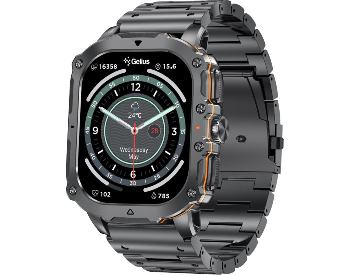 Часы умные Gelius Pro Tactical Heavy (GP-SW016) - Black Chrome