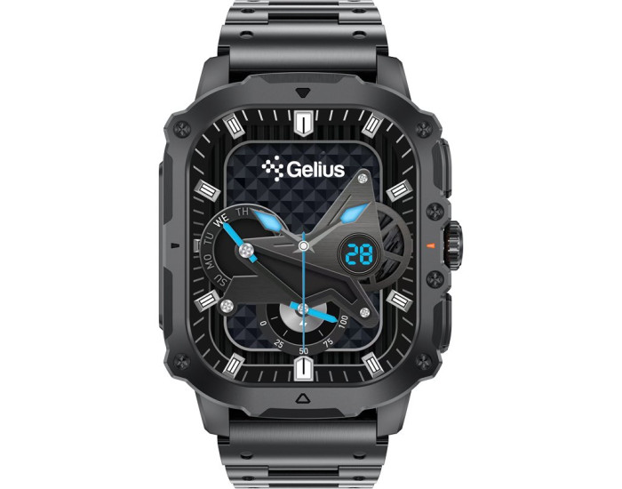 Часы умные Gelius Pro Tactical Heavy (GP-SW016) - Black Chrome