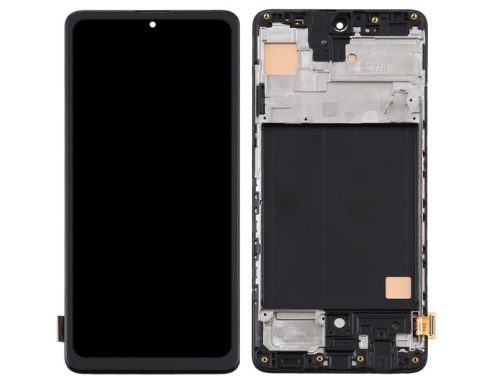 Дисплей с сенсорным экраном (модуль) Samsung A515 Galaxy A51 2019 /M317 M31s, черный с регулировкой яркости, TFT с рамкой, без функции отпечатка пальца