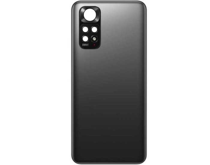 Задняя панель корпуса для Xiaomi Redmi Note 11 /Note 11s, серая со стеклом камеры, оригинал