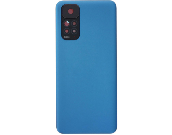Задняя панель корпуса для Xiaomi Redmi Note 11 /Note 11s, синяя (Twilight blue) со стеклом камеры, оригинал