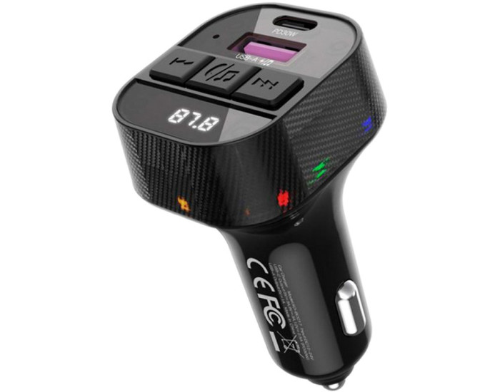 Автомобильный FM-Модулятор XO BCC17 (PD 30w) Black