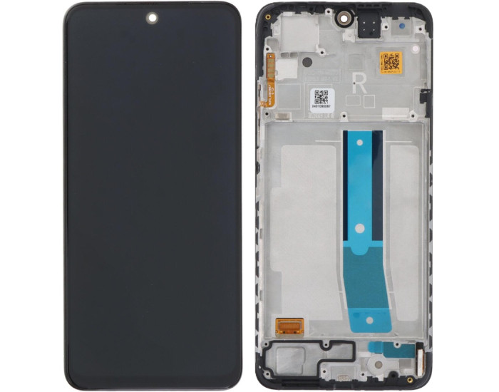 Дисплей з сенсорним екраном (модуль) Xiaomi Redmi Note 12S, чорний з рамкою, переклеювання