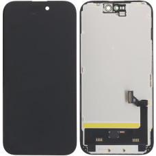 Дисплей з сенсорним екраном (модуль) iPhone 15, чорний, DD-OLED (прив'язується до iOS 26)