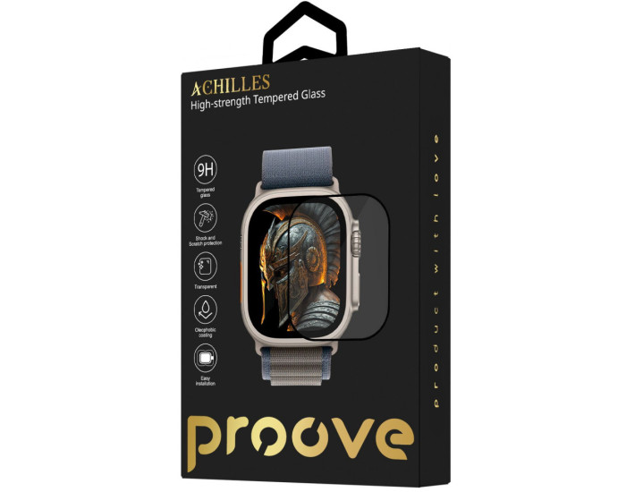 Защитное стекло Proove Achilles Apple Watch  Ultra /Ultra 2/3 49 mm, Black