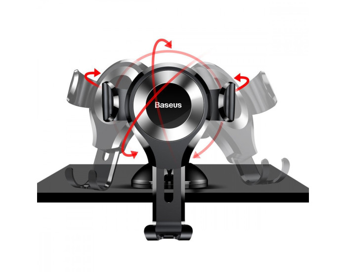 Автодержатель Baseus Osculum Type Gravity Car Mount Black