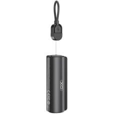 Портативна батарея (Power Bank) XO PR281 for Lightning з ліхтариком 5000mAh, чорний