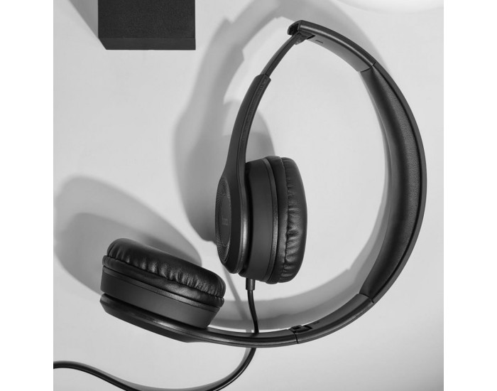 Провідні навушники Hoco W21 Graceful Charm (Сірий / Grey)