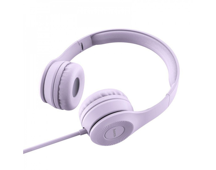 Провідні навушники Hoco W21 Graceful Charm (Сірий / Grey)