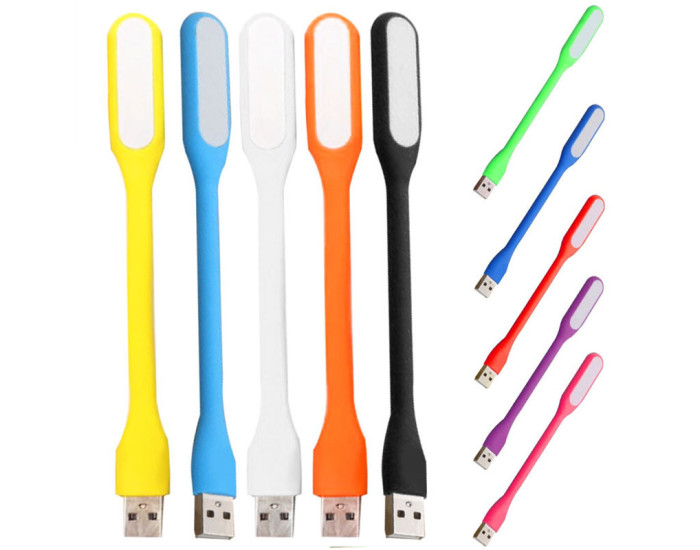 USB лампа Colorful (довга) (темно-синій)