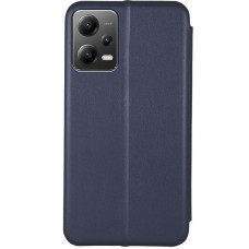 Чехол-книга кожаный Classy Xiaomi Redmi Note 12 5G/Poco X5 5G, темно-синий