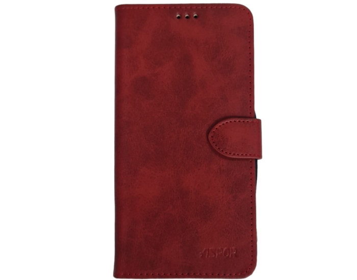 Чехол-книга Lether Folio Xiaomi Redmi Note 8T, Red