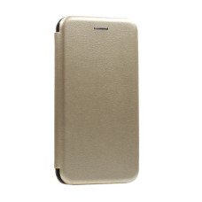 Чехол-книга (кожа) Xiaomi Redmi 12, золото