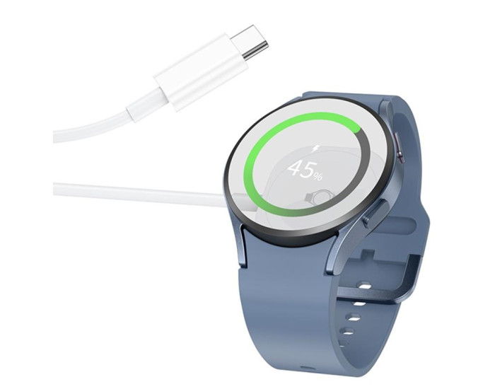 Беспроводная зарядка Hoco DC86 Wireless charger for Samsung Watch (White)