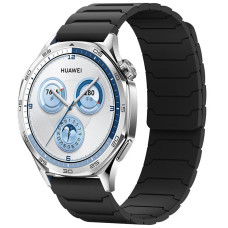 Ремешок силиконовый Dual-color Magnetic для Smart Watch 20 mm. Black