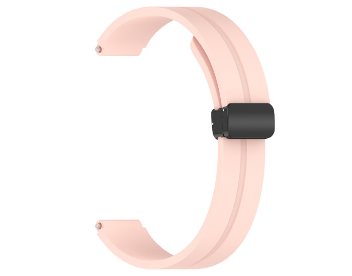 Ремешок силиконовый Line Magnetic для Xiaomi Mi Band 8/9. Pink