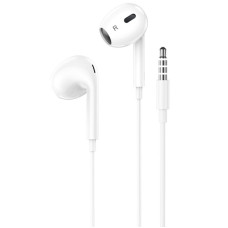 Проводные наушники 3,5 Hoco M101 Max Crystal Grace Wire-Controlled Earphones с микрофоном (Белый / White)