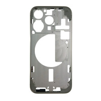 Рамка кріплення корпуси iPhone 15 Pro Max, Natural Titanium з кнопками и сіткою (EU)