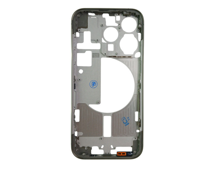 Рамка кріплення корпуси iPhone 15 Pro Max, Natural Titanium з кнопками и сіткою (EU)