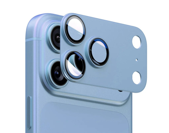 Захисне Скло Camera Full AR+AF на камеру iPhone 17 Pro/18 Pro, блакитне