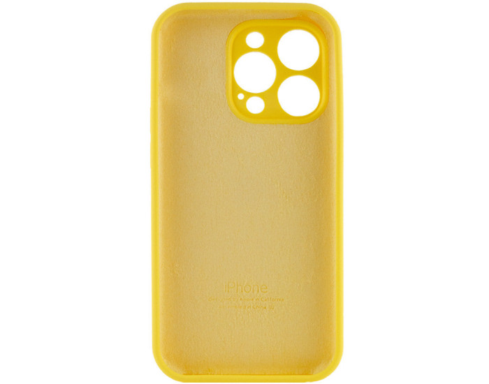 Чохол-силікон оригінал Full Camera Soft Matte iPhone 15 Pro Max, Yellow