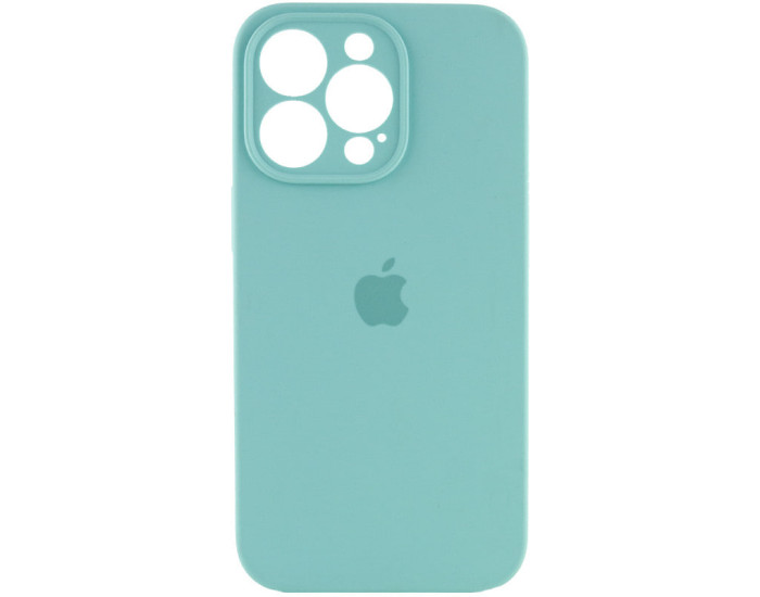 Чохол-силікон оригінал Full Camera Soft Matte iPhone 15 Pro Max (Бірюзовий / Marine Green)