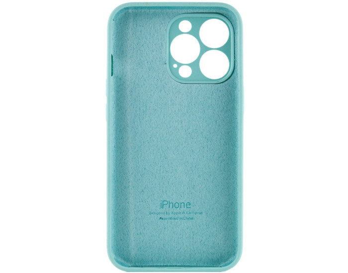 Чохол-силікон оригінал Full Camera Soft Matte iPhone 15 Pro Max (Бірюзовий / Marine Green)