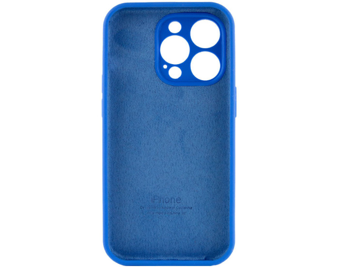 Чохол-силікон оригінал Full Camera Soft Matte iPhone 15 Pro Max (Синій / Capri Blue)