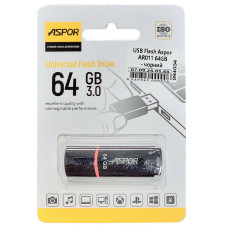 Флешка USB 3.0 Aspor 64GB AR011, чорна