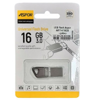 Флешка USB 3.0 Aspor 16GB AR114, срібляста