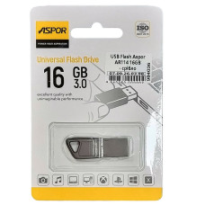 Флешка USB 3.0 Aspor 16GB AR114, срібляста