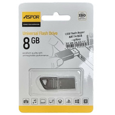 Флешка USB 3.0 Aspor 8GB AR114, срібляста